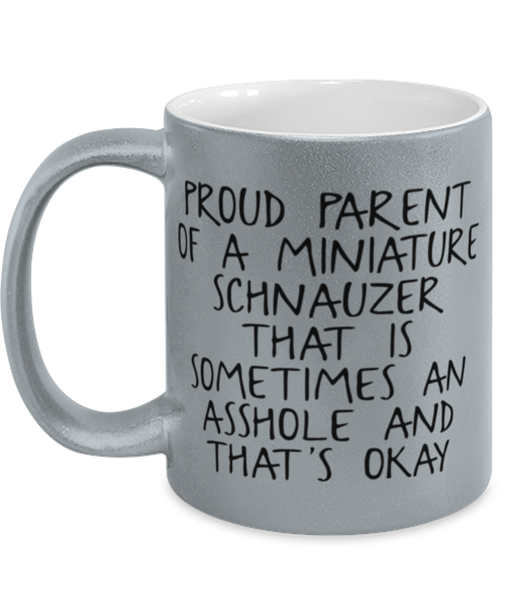 Miniature Schnauzer Lover Mom Dad Coffee Mug Cup