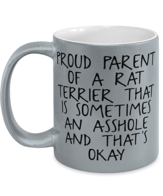 Rat Terrier Lover Mom Dad Coffee Mug Cup