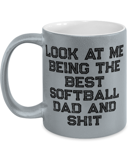 Softball Dad Coffee Mug Cup