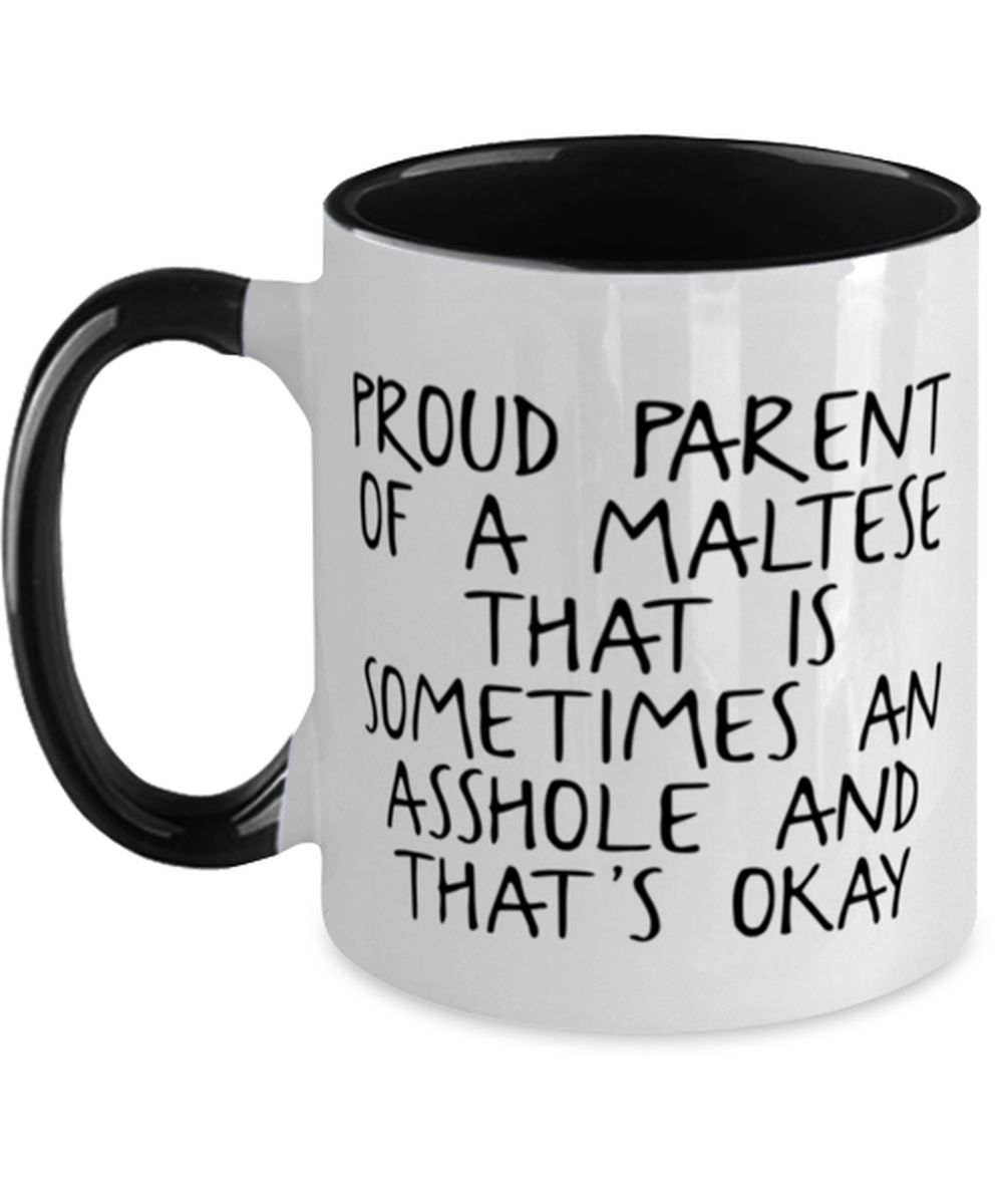 Maltese Lover Mom Dad Coffee Mug Cup