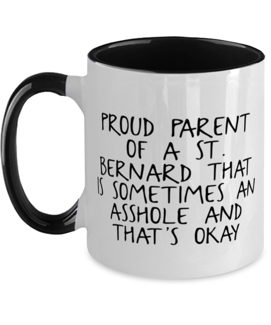 St. Bernard Lover Mom Dad Coffee Mug Cup