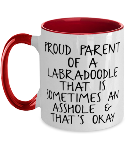 Labradoodle Lover Mom Dad Coffee Mug Cup