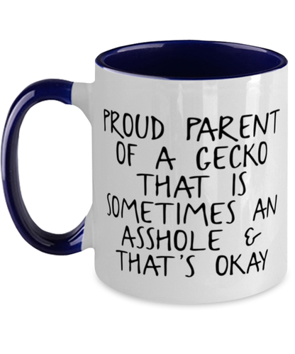 Gecko Lover Mom Dad Coffee Mug Cup