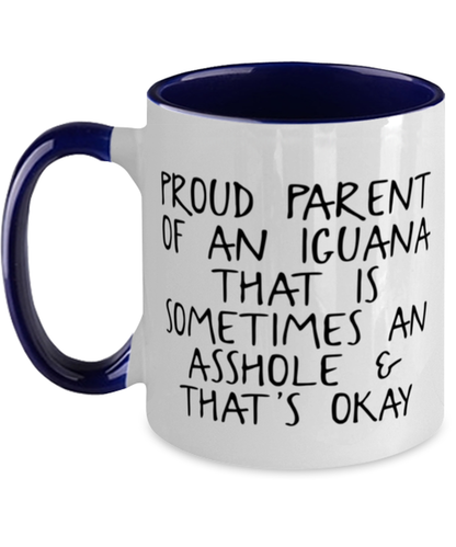 Iguana Lover Mom Dad Coffee Mug Cup