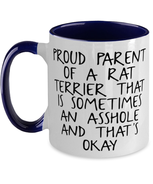 Rat Terrier Lover Mom Dad Coffee Mug Cup