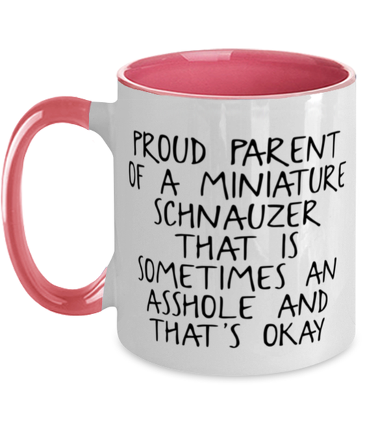 Miniature Schnauzer Lover Mom Dad Coffee Mug Cup