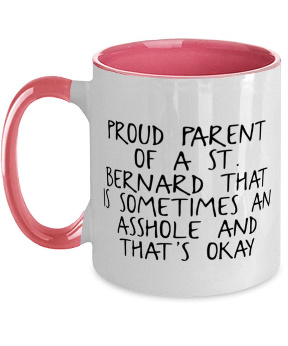 St. Bernard Lover Mom Dad Coffee Mug Cup