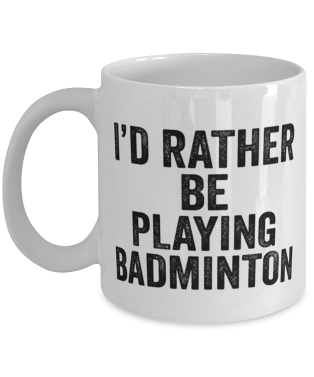 Badminton Coffee Mug Cup