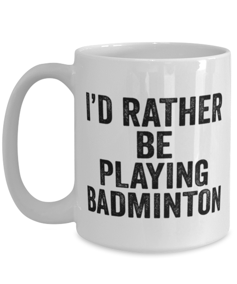 Badminton Coffee Mug Cup