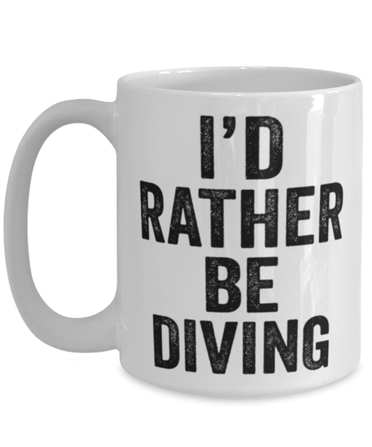 Diving Diver Coffee Mug Cup