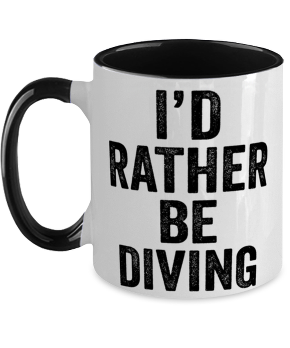 Diving Diver Coffee Mug Cup