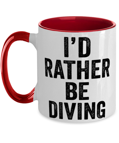 Diving Diver Coffee Mug Cup