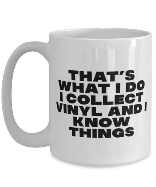 Vinyl Record Collector Collecting Coffee Mug Cup