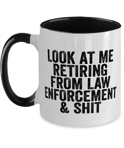 Law Enforcement Retirement Coffee Mug Cup