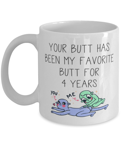 4th Anniversary 4 Year Coffee Mug Cup