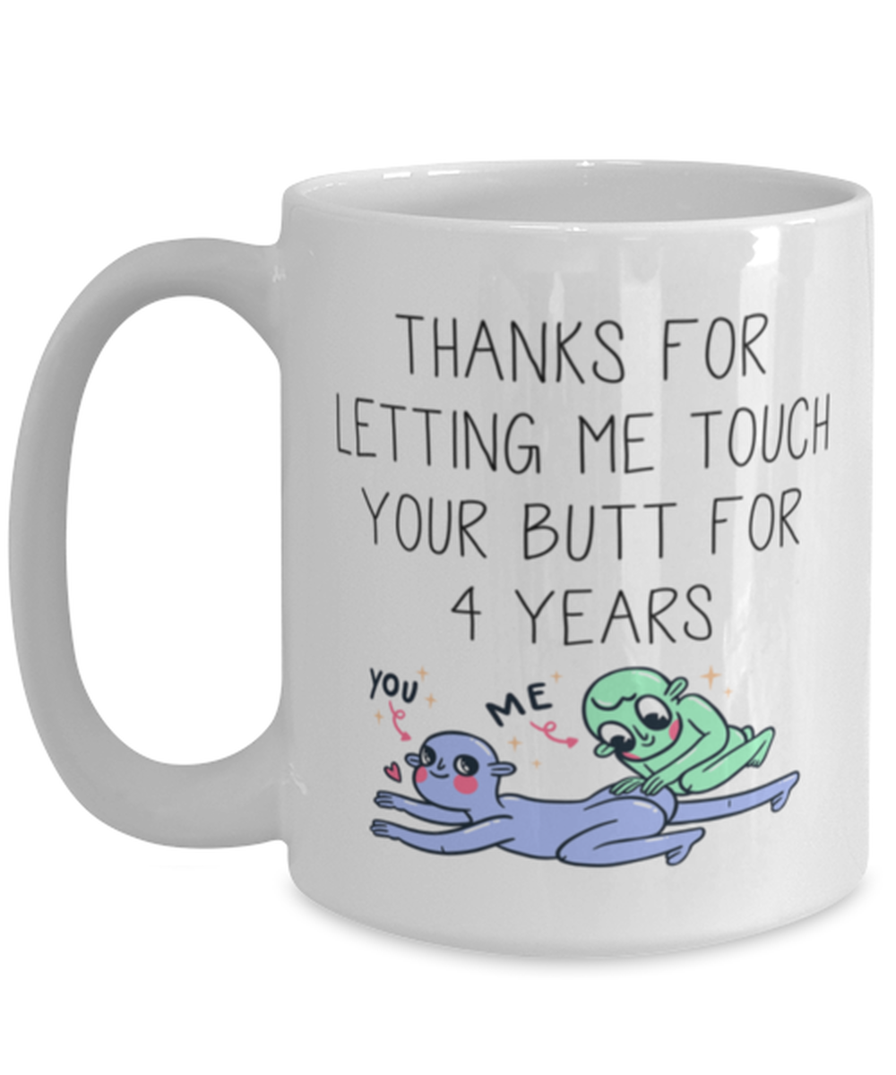 4th Anniversary 4 Year Coffee Mug Cup