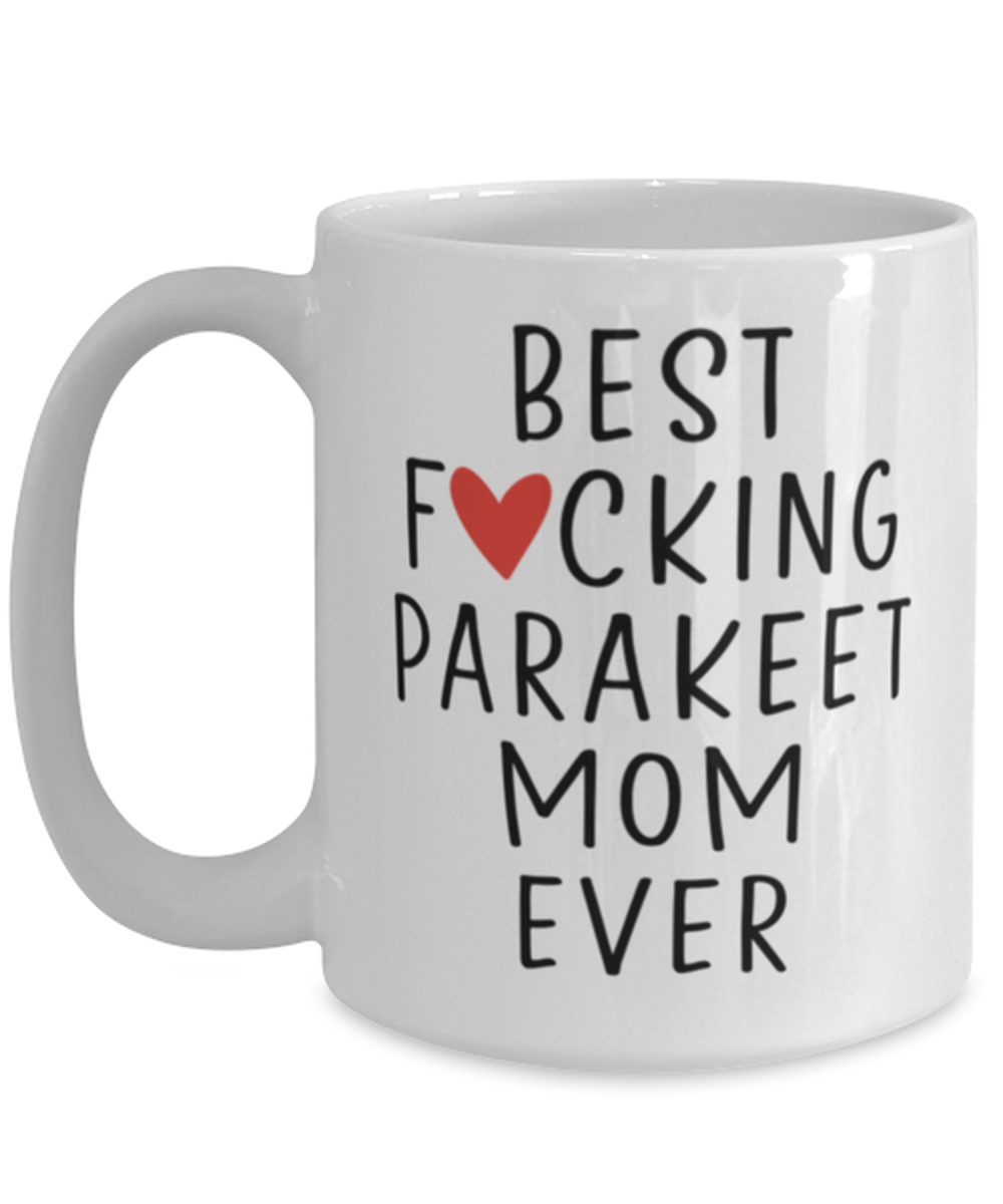 Parakeet Mom Coffee Mug Cup