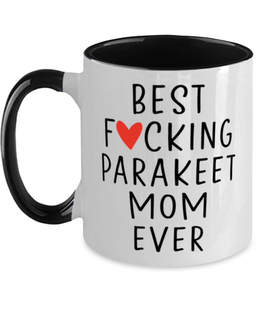 Parakeet Mom Coffee Mug Cup