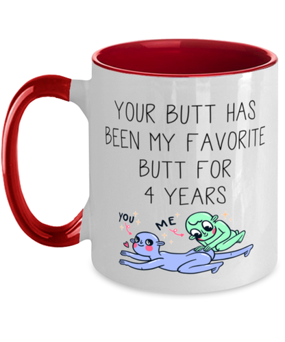 4th Anniversary 4 Year Coffee Mug Cup