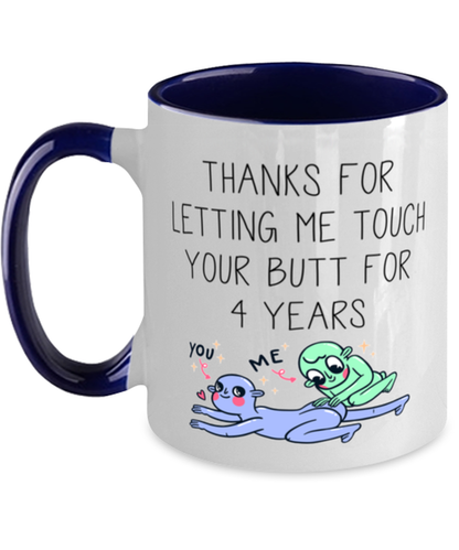 4th Anniversary 4 Year Coffee Mug Cup