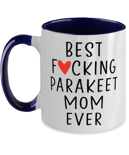 Parakeet Mom Coffee Mug Cup