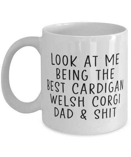 Cardigan Welsh Corgi Dad Coffee Mug Cup