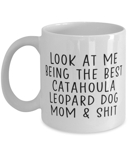 Catahoula Leopard Dog Mom Coffee Mug Cup