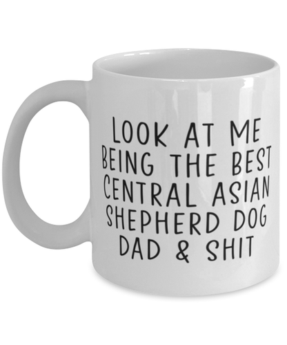 Central Asian Shepherd Dog Dad Coffee Mug Cup