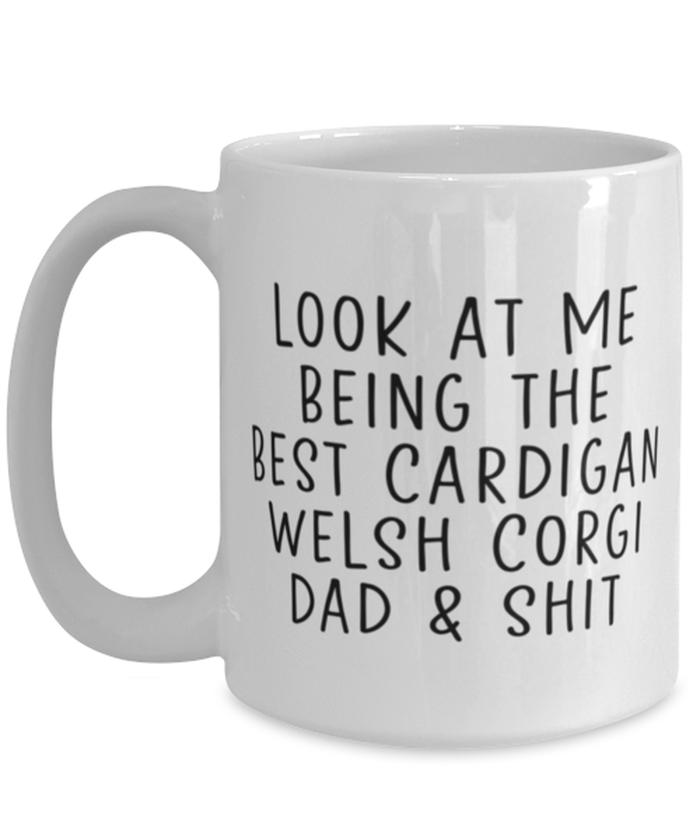 Cardigan Welsh Corgi Dad Coffee Mug Cup