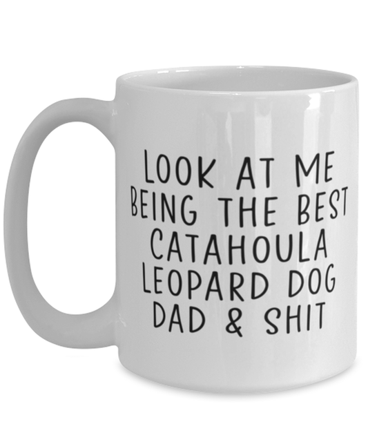 Catahoula Leopard Dog Dad Coffee Mug Cup