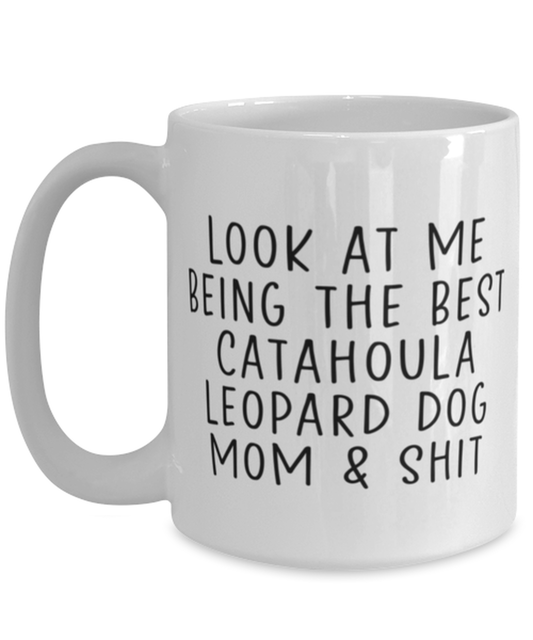 Catahoula Leopard Dog Mom Coffee Mug Cup