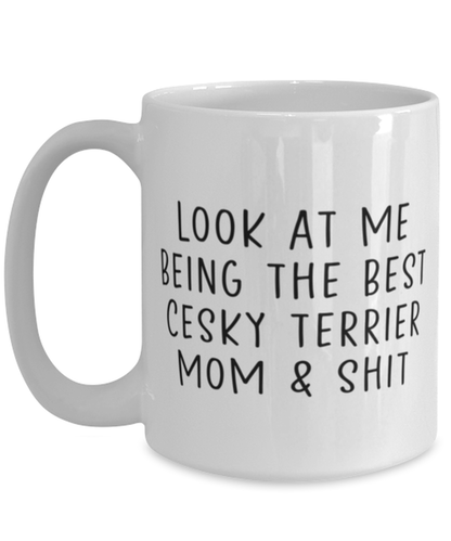 Cesky Terrier Mom Coffee Mug Cup