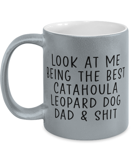 Catahoula Leopard Dog Dad Coffee Mug Cup