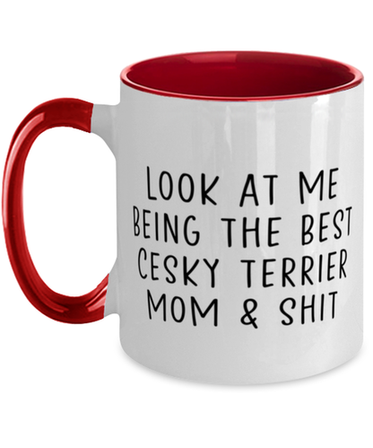 Cesky Terrier Mom Coffee Mug Cup