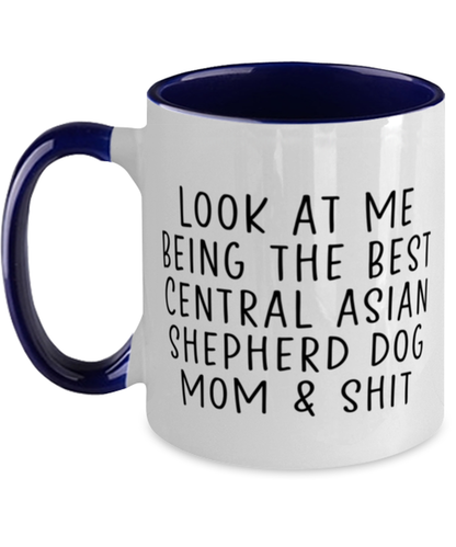 Central Asian Shepherd Dog Mom Coffee Mug Cup