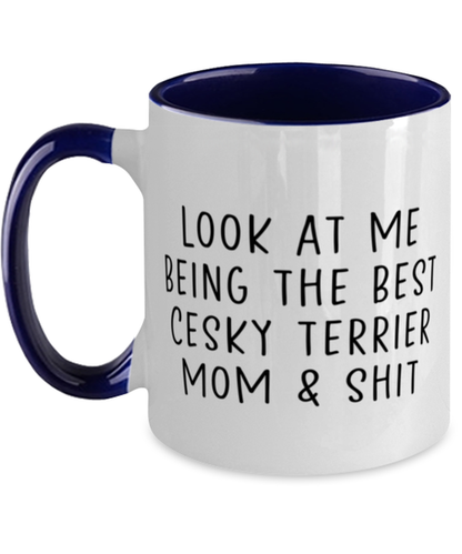 Cesky Terrier Mom Coffee Mug Cup