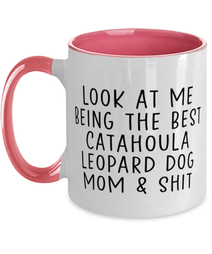 Catahoula Leopard Dog Mom Coffee Mug Cup