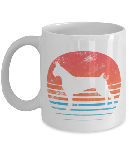 Retro Boxer Dog Coffee Mug Cup