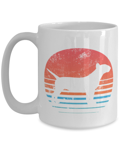 Retro Bull terrier Coffee Mug Cup