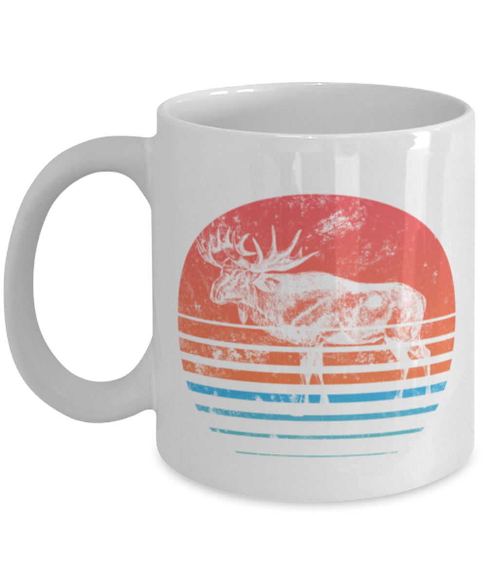 Retro Moose Lover Coffee Mug Cup