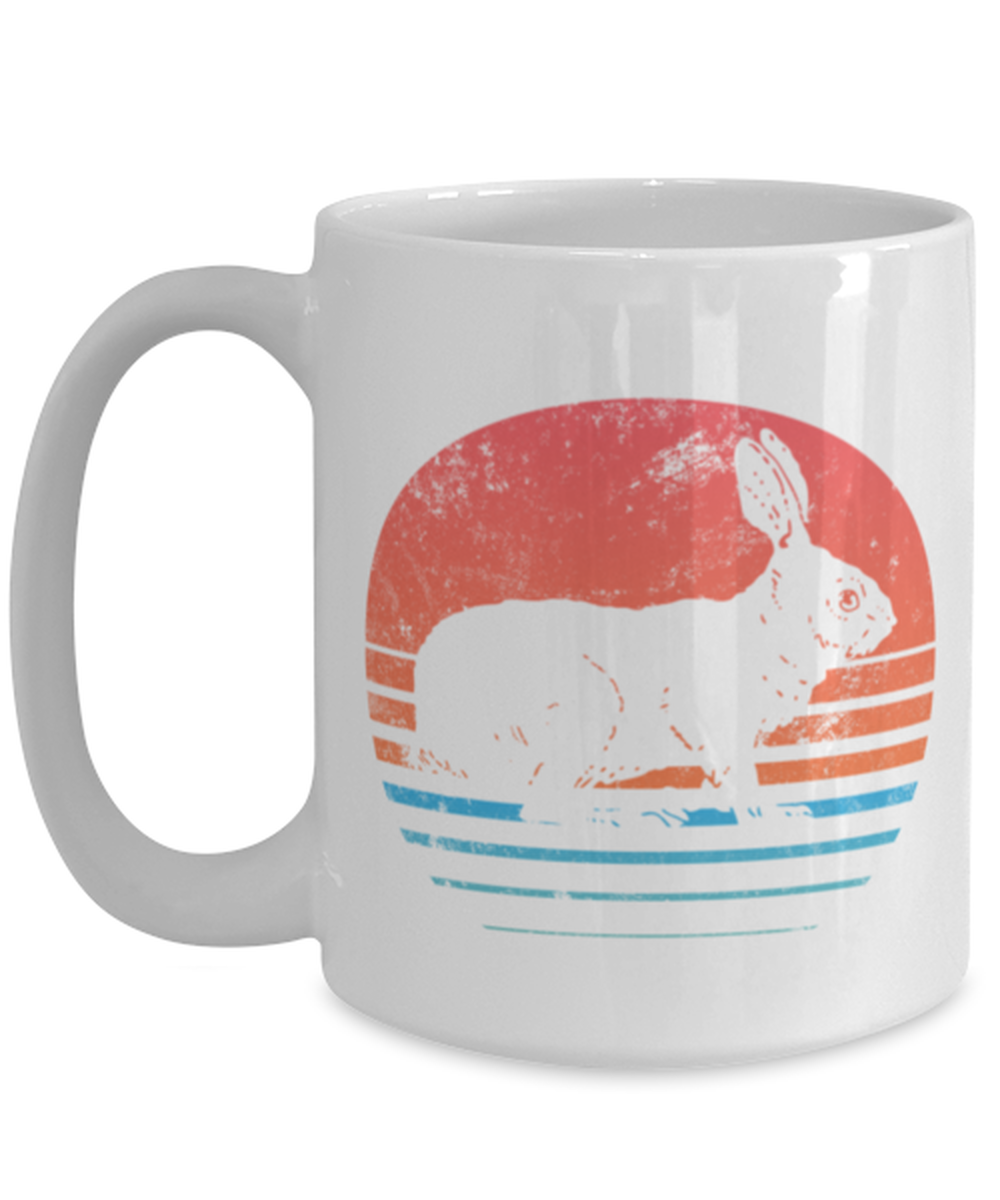 Retro Rabbit Lover Coffee Mug Cup