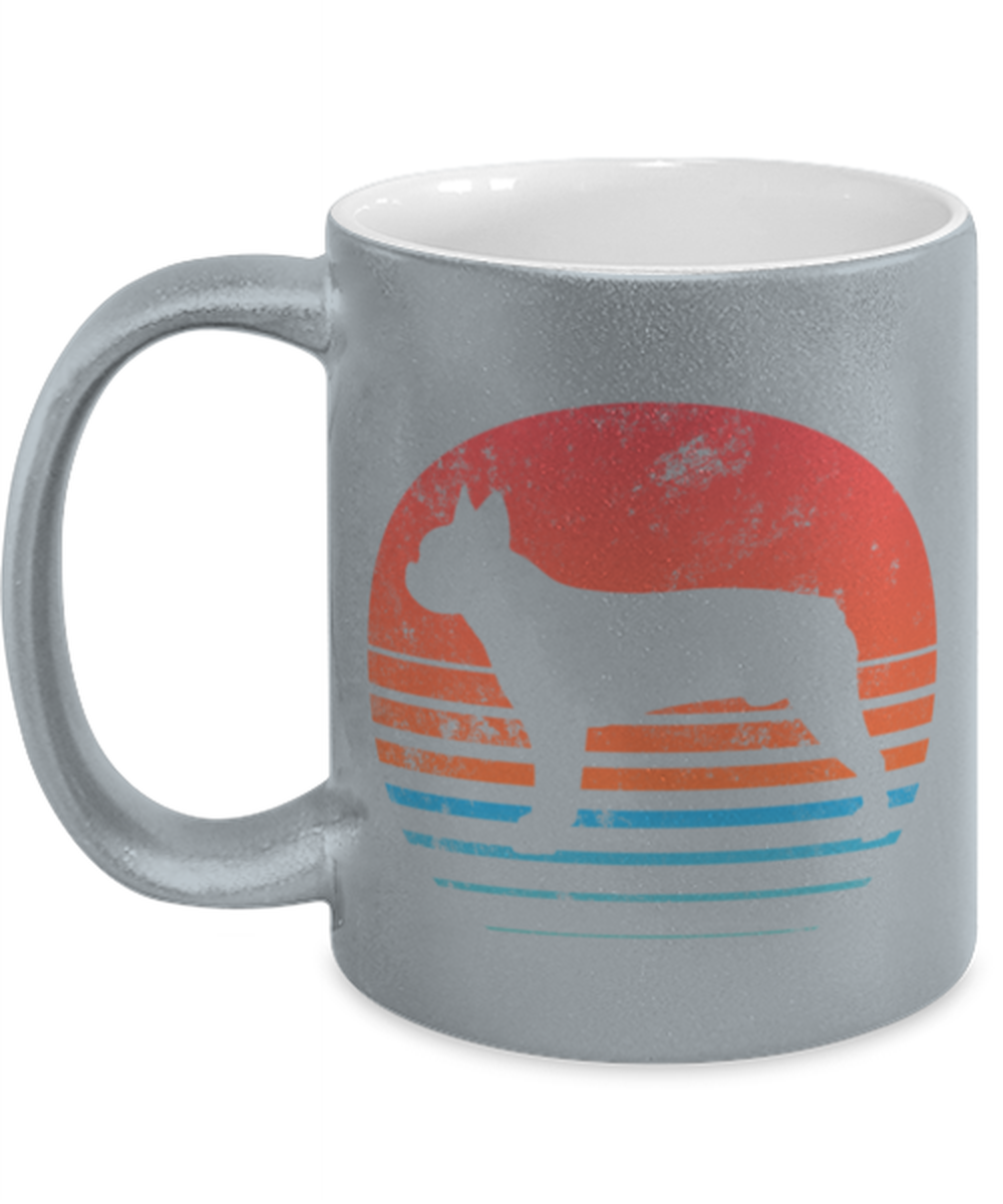 Retro Boston Terrier Coffee Mug Cup