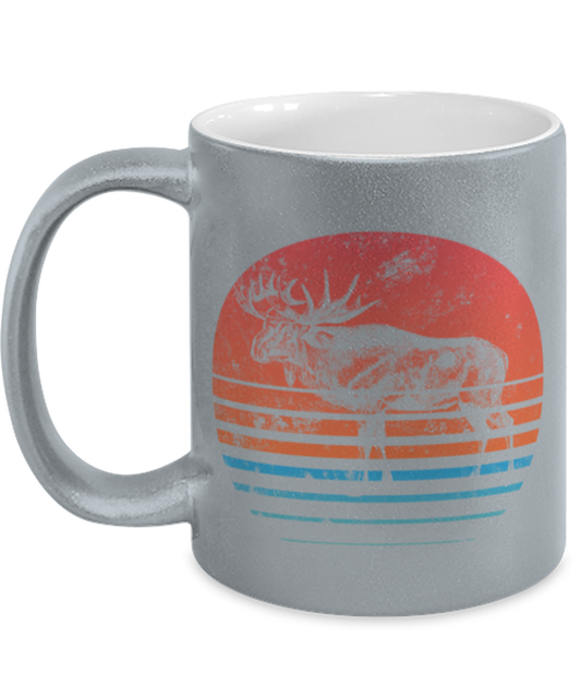 Retro Moose Lover Coffee Mug Cup