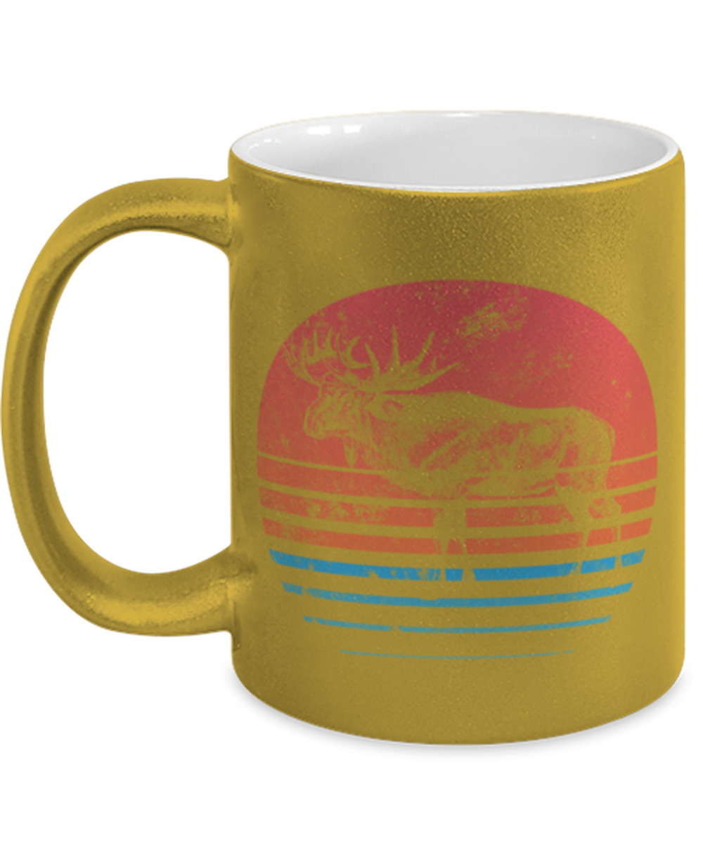 Retro Moose Lover Coffee Mug Cup