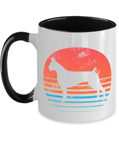 Retro Boxer Dog Coffee Mug Cup