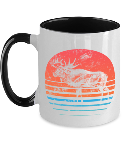 Retro Moose Lover Coffee Mug Cup