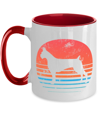 Retro Boxer Dog Coffee Mug Cup