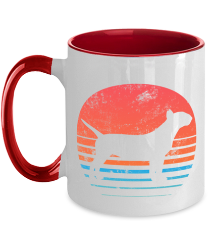 Retro Bull terrier Coffee Mug Cup