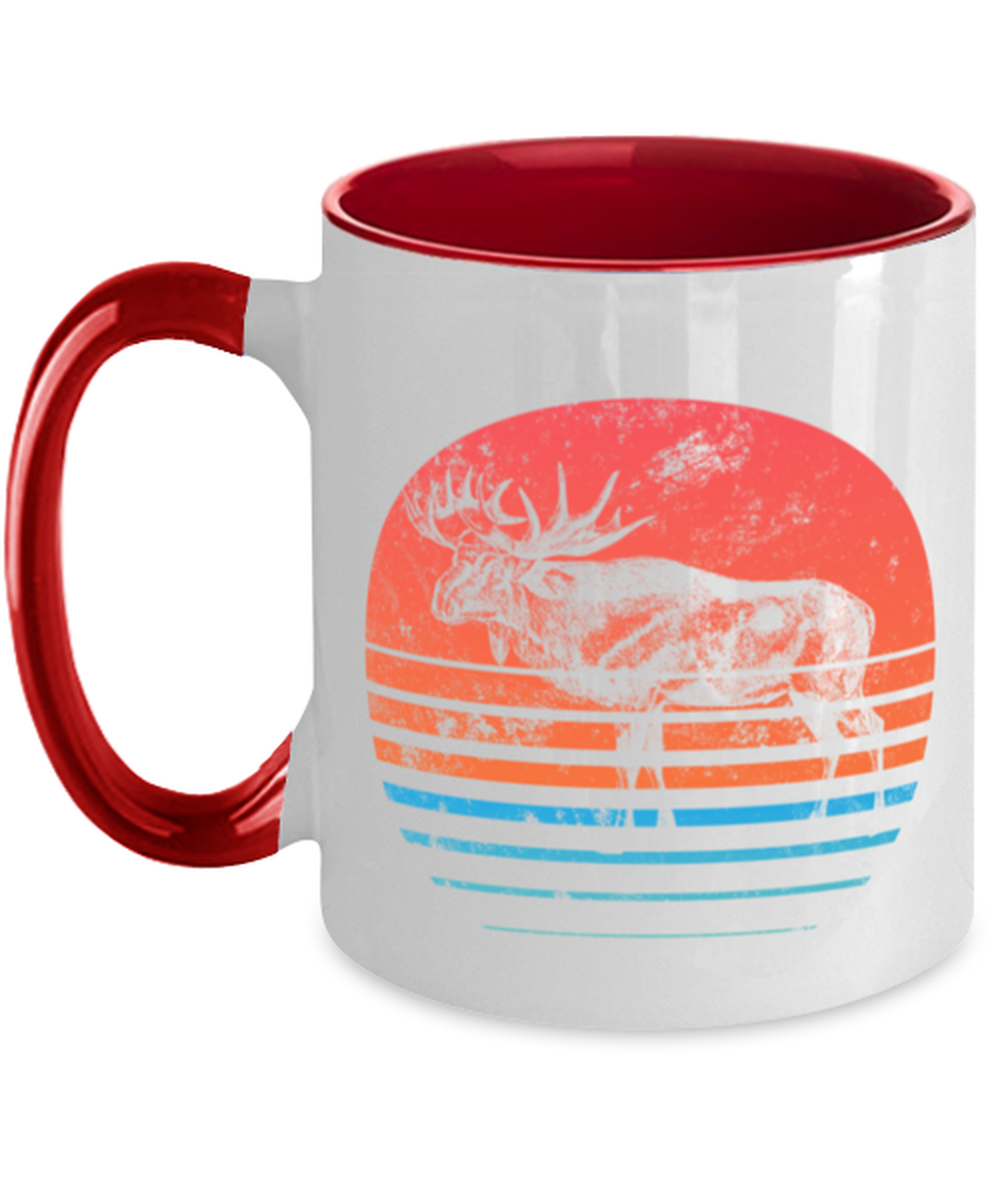 Retro Moose Lover Coffee Mug Cup