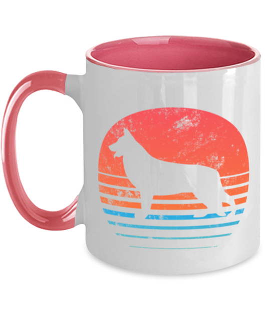 Retro German Shepherd Coffee Mug Cup